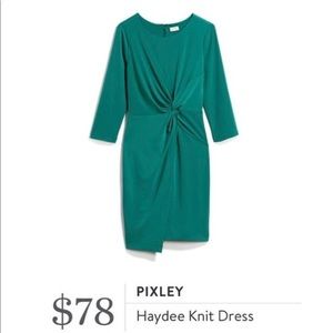 Stitch Fix Pixley Haydee Green Knit Dress